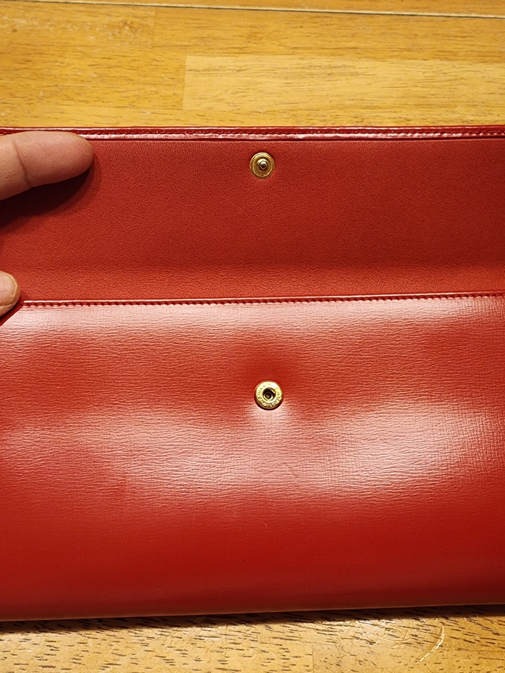 vintage Loewe red leather long wallet - Picture 8 of 16